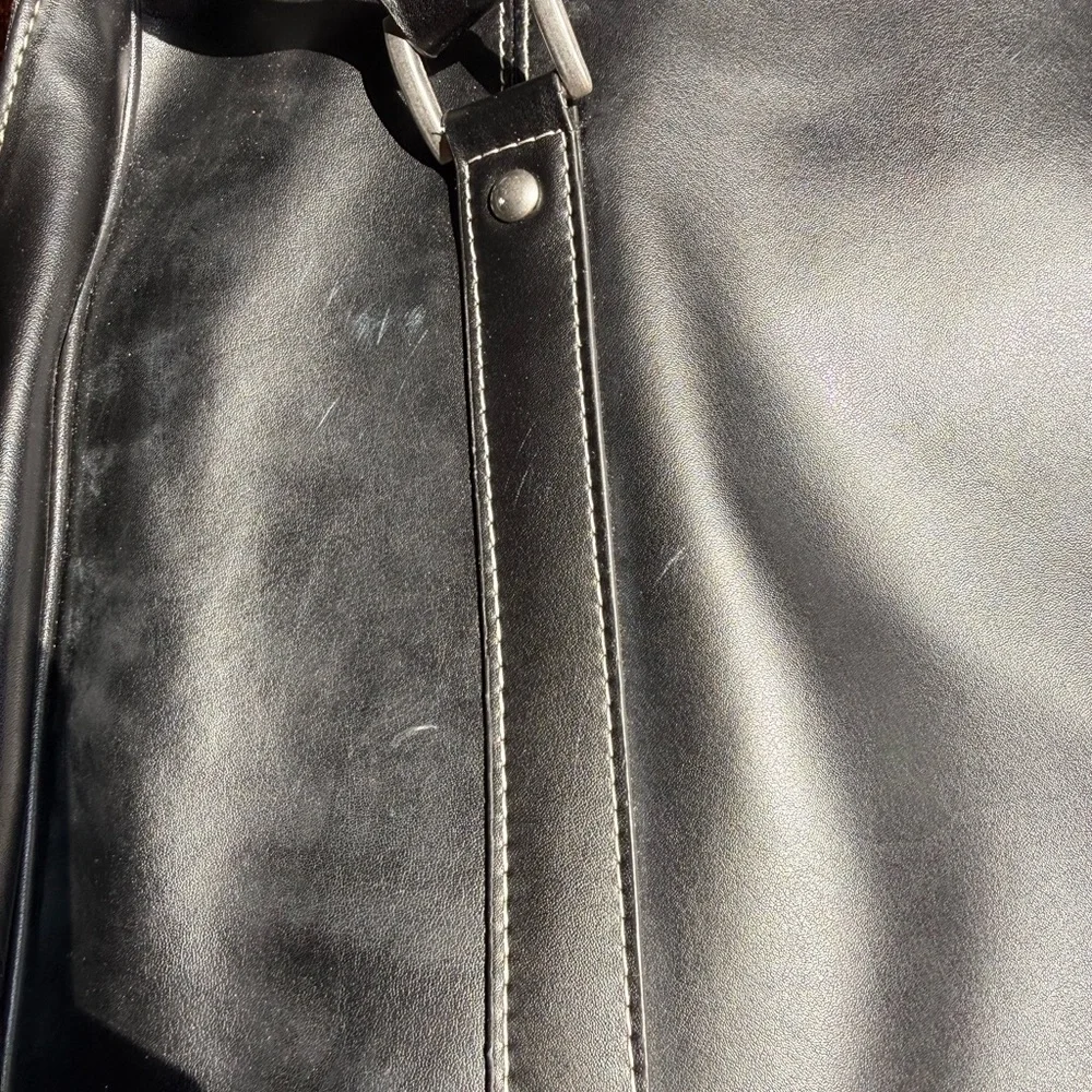 Samsonite Black Leather Laptop Briefcase